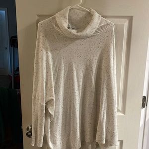 New Directions white speckled sweater